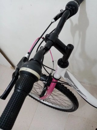 Bicicleta Niña 24 pulgadas Paseo Blanca/Rosa