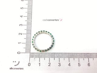 anillo oro 18k con piedra con esmeralda