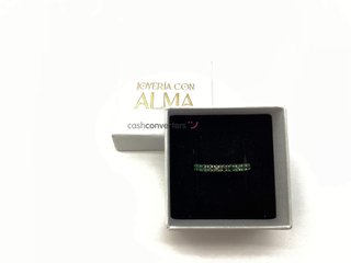 anillo oro 18k con piedra con esmeralda