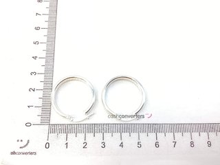 argollas plata 925mm