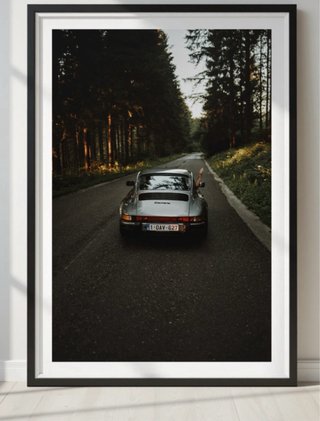 Pack 2 cuadros coches vintage póster A3 decoración