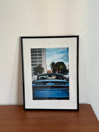 Pack 2 cuadros coches vintage póster A3 decoración