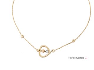 pulsera oro 18k con piedra con circonita