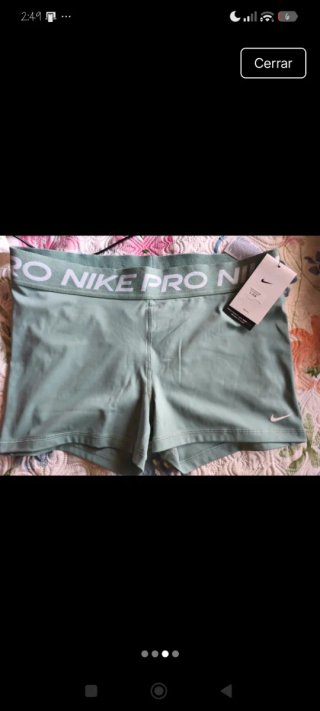 Mallas cortas Nike Pro verdes Nuevas con etiqueta