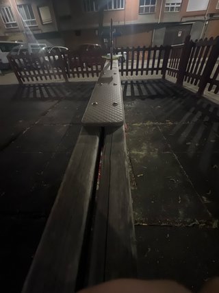 Balanza de madera para parque infantil