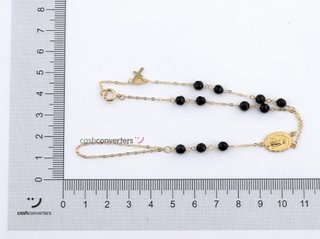 manita oro 18k con piedra con onix