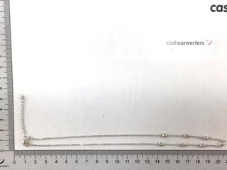 cadena plata 925mm con piedra con circonita 19 2.5cm