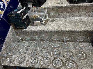 20 Copas de Cristal Transparentes