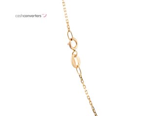 collar oro 18k con piedra 22cm