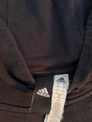 Sudadera Adidas Bicolor Negra y Gris Talla L