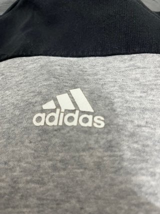 Sudadera Adidas Bicolor Negra y Gris Talla L