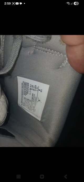 Air Dior Jordan Talla 42 Gris Blanco