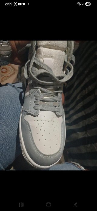 Air Dior Jordan Talla 42 Gris Blanco