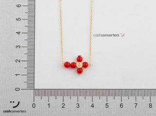 collar oro 18k con piedra 22cm