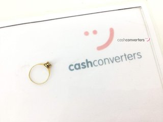 anillo oro 18k con piedra t. 12 (16,56 mm)