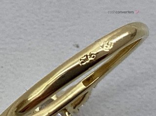 anillo oro 18k con piedra con diamante de laboratorio