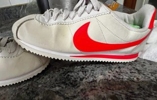 Zapatillas Nike Cortez Mujer Beige/Rojo