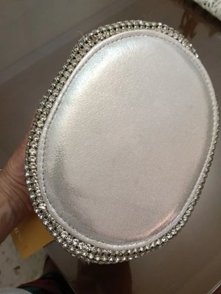 Bolso de fiesta plateado MENBUR