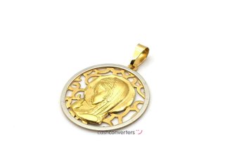 medalla oro 18k