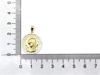 medalla oro 18k