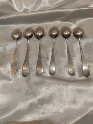 Lote 6 Cucharillas Antiguas de Postre (5 Vachier+1