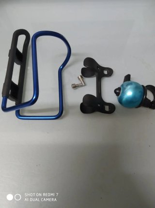 Botellero Zefal y Timbre Bicicleta Azul
