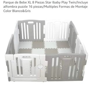 Parque infantil Star Ibaby XL 8 piezas