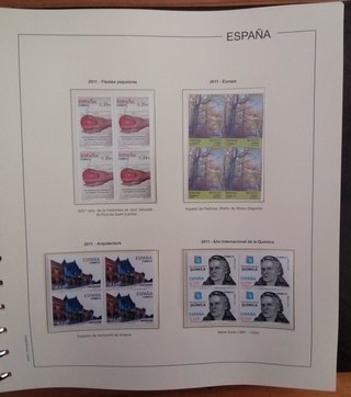 Hojas Edifil España Año 2011 Bloque 4