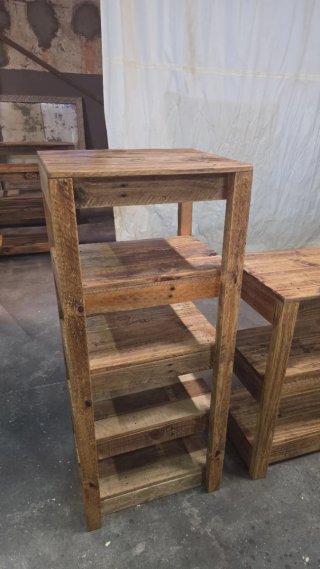 Conjunto Consolas baño madera reciclada maciza