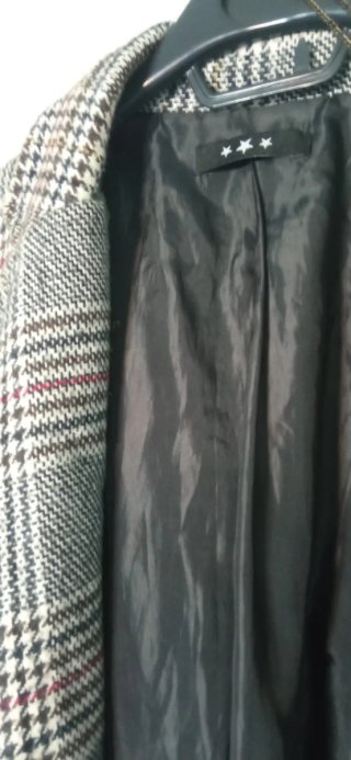 ♥️ Abrigo Cuadros Estilo Americana