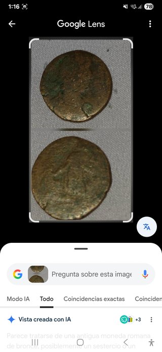 Moneda Romana Antigua de cobre