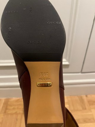 Botas Gucci Piel Marrón y Beige GG