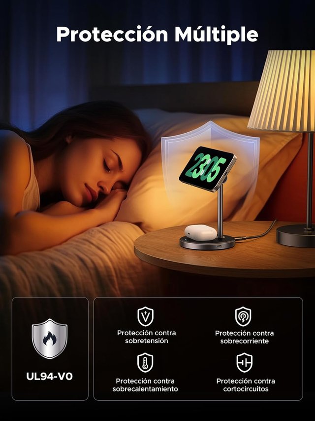 UGREEN MagFlow Qi2 Cargador Magsafe