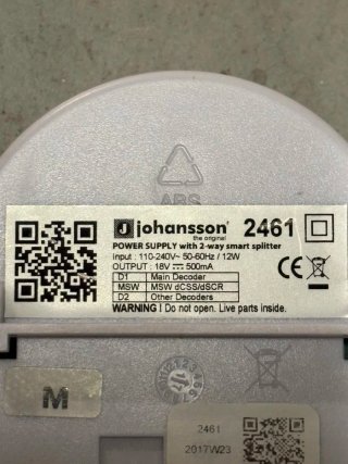Alimentatore splitter 2 vie Johansson smart