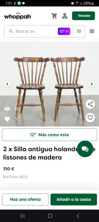 Silla Provenzal Clásica Madera Torneada