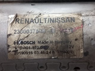 MOTOR ARRANQUE DACIA LOGAN MCV II FAMILIAR K9K872