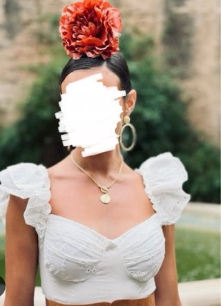 Vestido Flamenco Rociero canastero Perforado