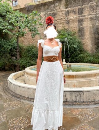 Vestido Flamenco Rociero canastero Perforado