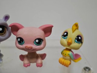 Lote 8 figuras Littlest Pet Shop Hasbro