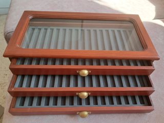 Mobili espositore in legno per penne stilografiche