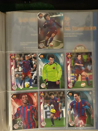 Cartas Messi, Iniesta, Ronaldinho megacracks 06-07