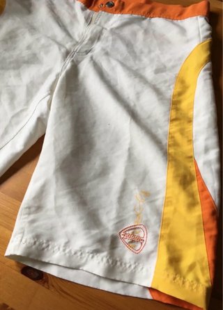 Bañador Firefly blanco y naranja M