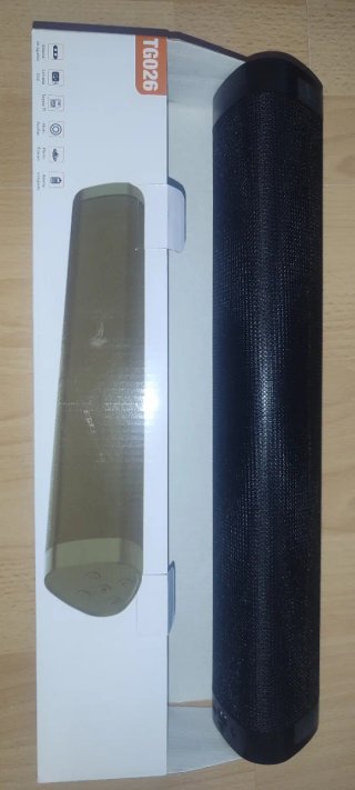 Altavoz Bluetooth Negro y Plateado