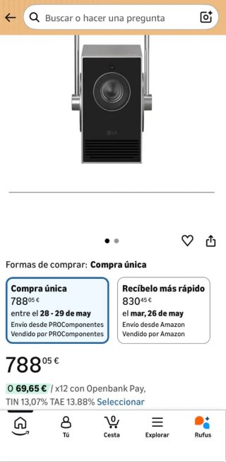 Proyector LG CineBeam Q PU600U Laser 4K