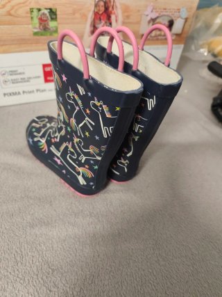 Botas de lluvia unicornio niña