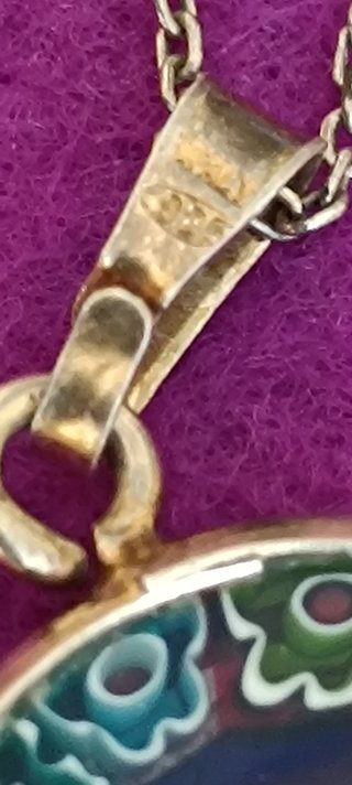 Collana e pendente Murrina in argento 925