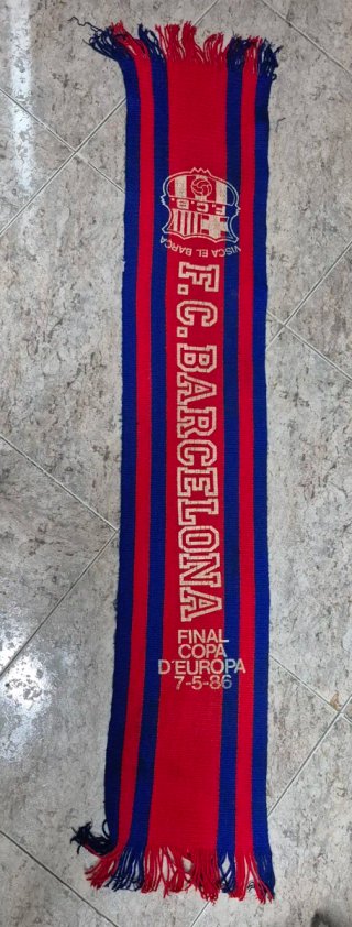 Bufanda FC Barcelona Final Copa Europa 7-5-86