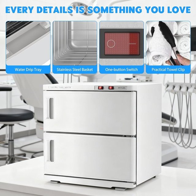 TAZZOR Calentador Toallas 50L UV 70°C Profesional