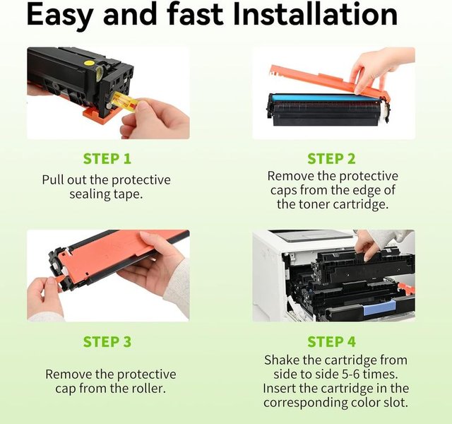 Swiss Toner 415A con chip HP MFP M479fnw 4 Pack