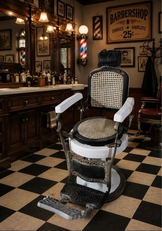 Sillón Barbería Clásico para Restaurar